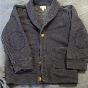 4T Navy Blue Kids Jacket/Cardigan with Elbow Patches